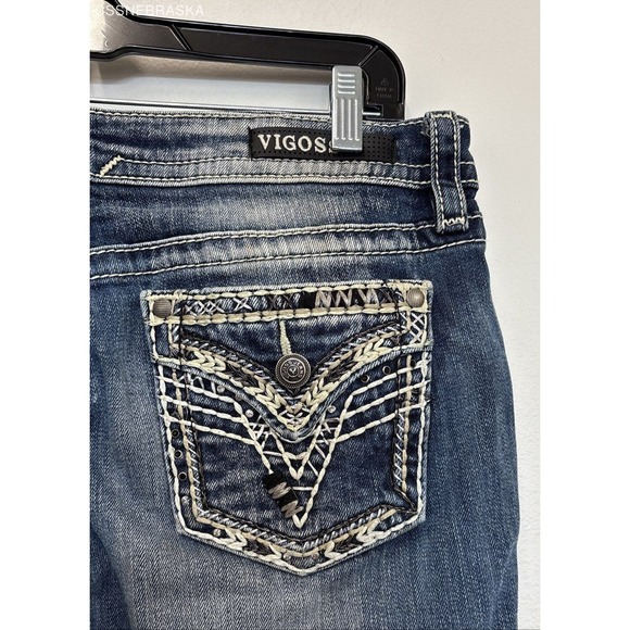 Vigoss Blue Vigoss Heritage Fit Capri Jeans -‎ Size S7/8 L 25 - Picture 6 of 10